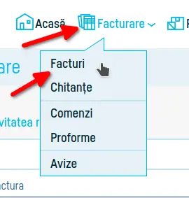 Cum emit o factură de stornare - pasul 1