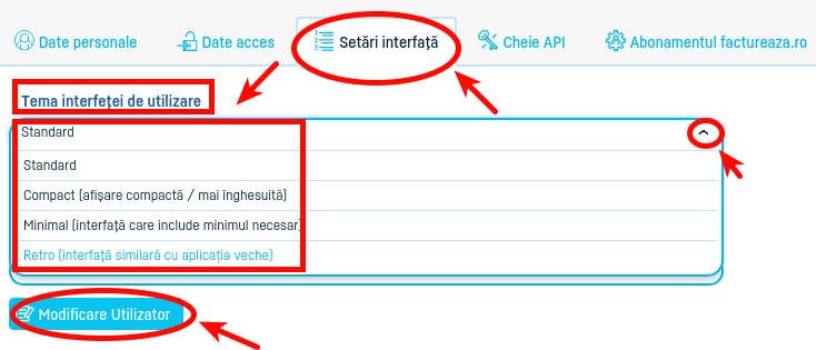 Cum pot alege tema interfeţei? - pasul 2