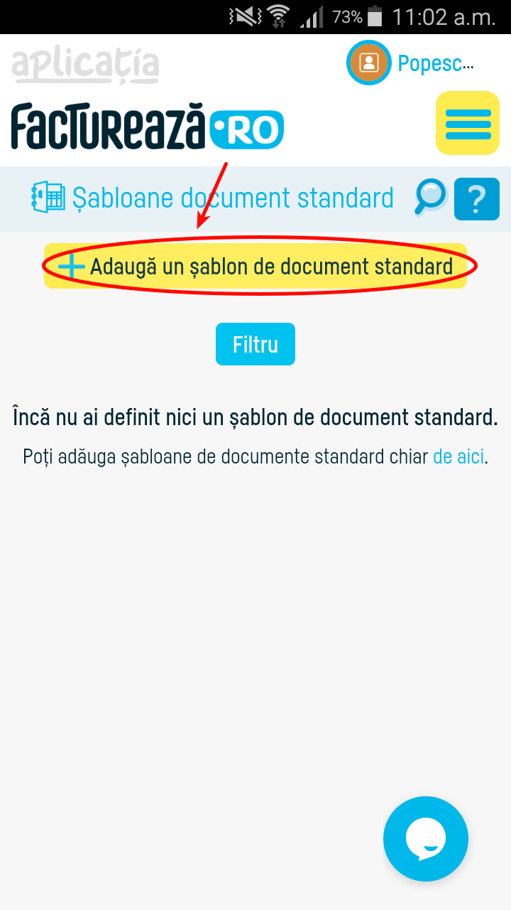 Cum definesc un model de document standard? - pasul 2